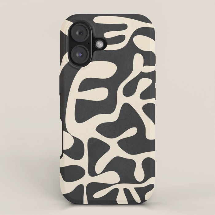 Minimalist Abstract Leaves 1 iPhone Case Gallery Image 1