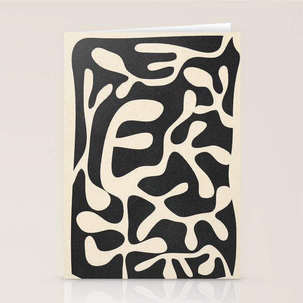 Minimalist Abstract Leaves 1 Stationery Card Gallery Image 1