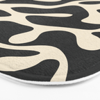 Minimalist Abstract Leaves 1 Bath Mat Gallery Image 3