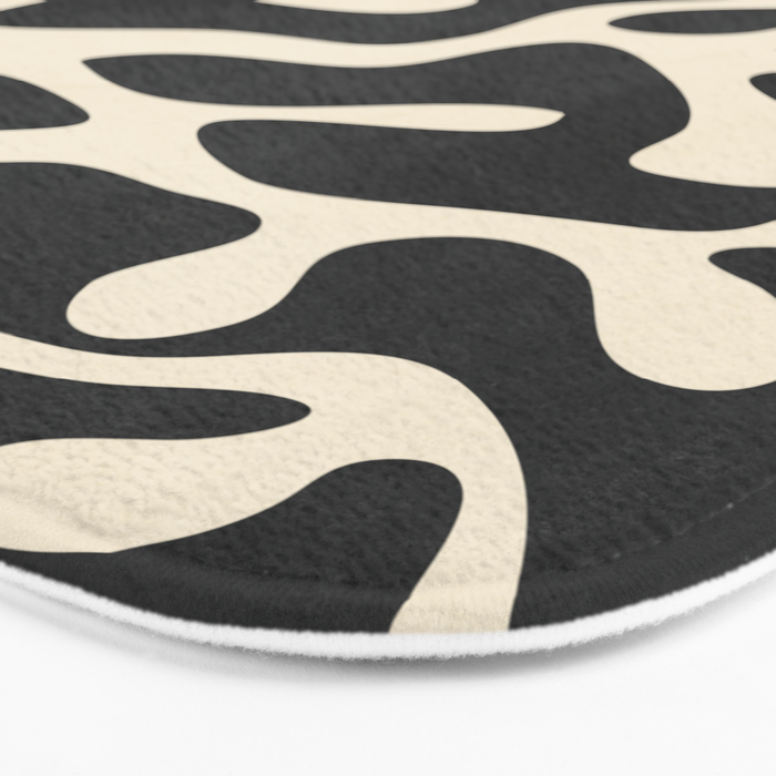Minimalist Abstract Leaves 1 Bath Mat Gallery Image 3