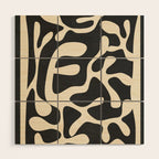 Minimalist Abstract Leaves 1 Wood Wall Art Gallery Image 1