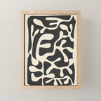 Minimalist Abstract Leaves 1 Mini Art Print Gallery Image 1