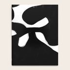 Maze Black & White Minimalist Abstract Mid century Ink Art Dark Brush Strokes Notebook Gallery Image 4
