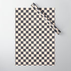 CHECKER - 001 - Graphite Wrapping Paper Gallery Image 1