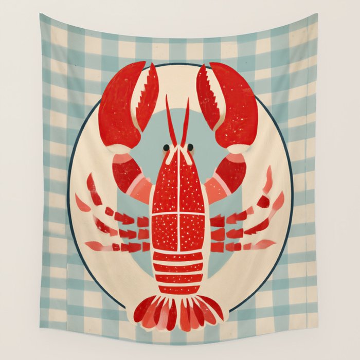 Lobster Lunch Wall Tapestry Gallery Image 4