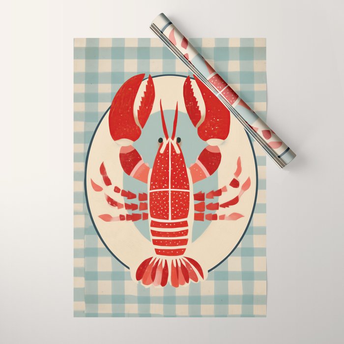 Lobster Lunch Wrapping Paper Gallery Image 1