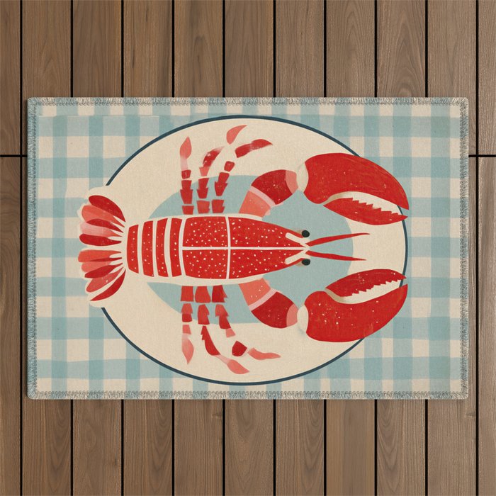 Lobster Lunch Outdoor Rug Gallery Image 1