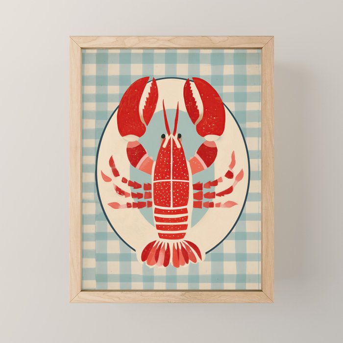 Lobster Lunch Mini Art Print Gallery Image 1