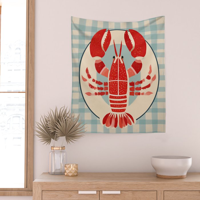 Lobster Lunch Wall Tapestry Gallery Image 2