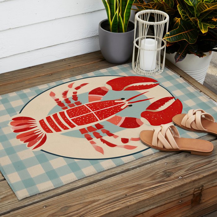 Lobster Lunch Outdoor Rug Gallery Image 2