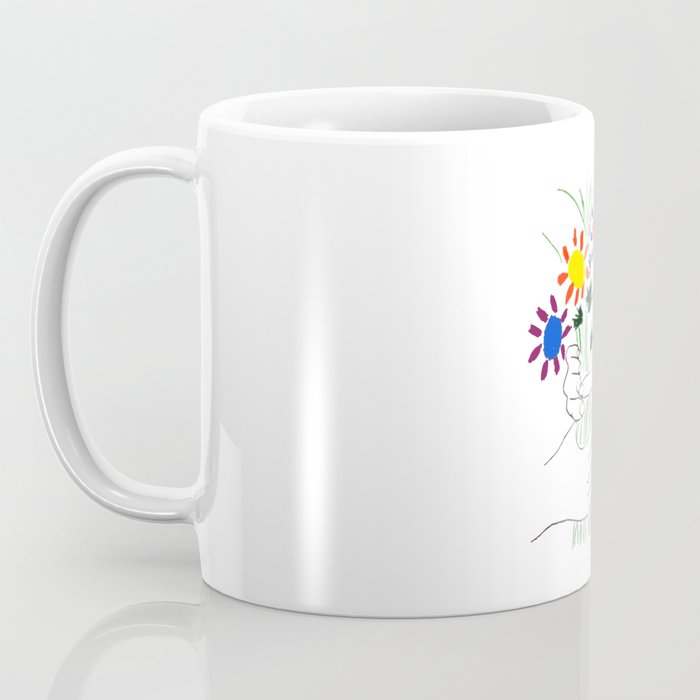 Pablo Picasso Bouquet Of Peace 1958 (Flowers Bouquet With Hands), T Shirt, Artwork Coffee Mug Gallery Image 3