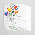 Pablo Picasso Bouquet Of Peace 1958 (Flowers Bouquet With Hands), T Shirt, Artwork Wrapping Paper Gallery Image 3