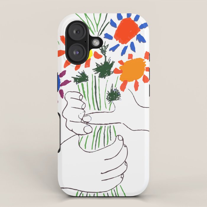 Pablo Picasso Bouquet Of Peace 1958 (Flowers Bouquet With Hands), T Shirt, Artwork iPhone Case Gallery Image 1