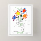 Pablo Picasso Bouquet Of Peace 1958 (Flowers Bouquet With Hands), T Shirt, Artwork Mini Art Print Gallery Image 4
