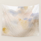 Bloom No. 10 Abstract watercolor floral Wall Tapestry Gallery Image 4