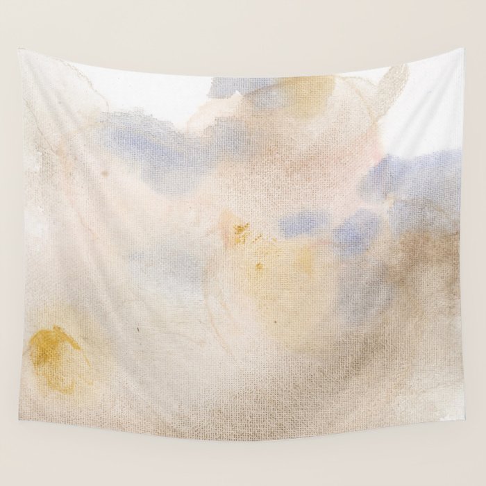 Bloom No. 10 Abstract watercolor floral Wall Tapestry Gallery Image 4