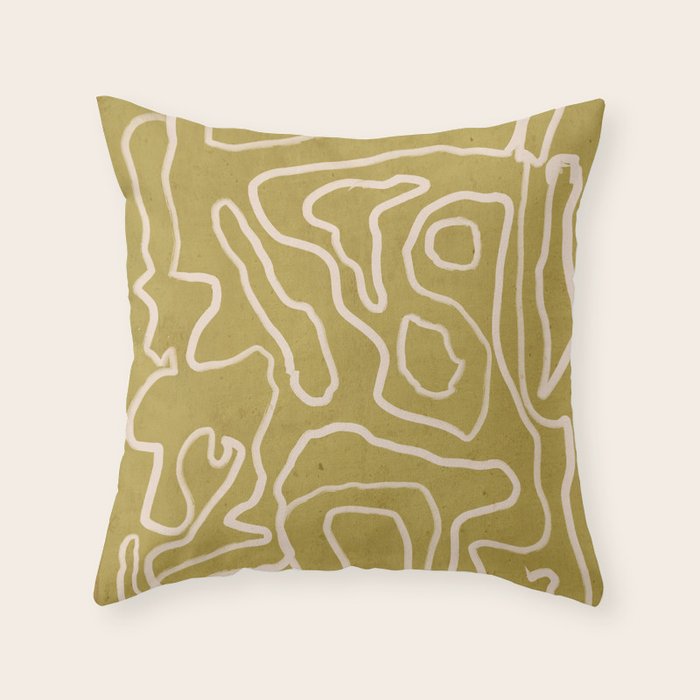 Abstract line art 158 Throw Pillow Gallery Image 6