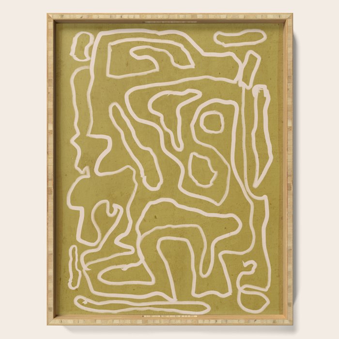 Abstract line art 158 Serving Tray Gallery Image 1