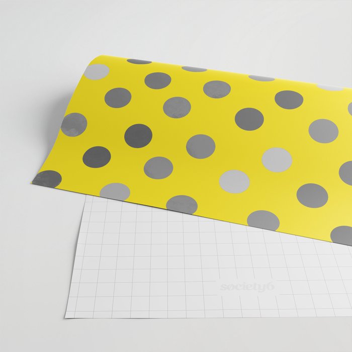 Polka Proton Yellow Wrapping Paper Gallery Image 2