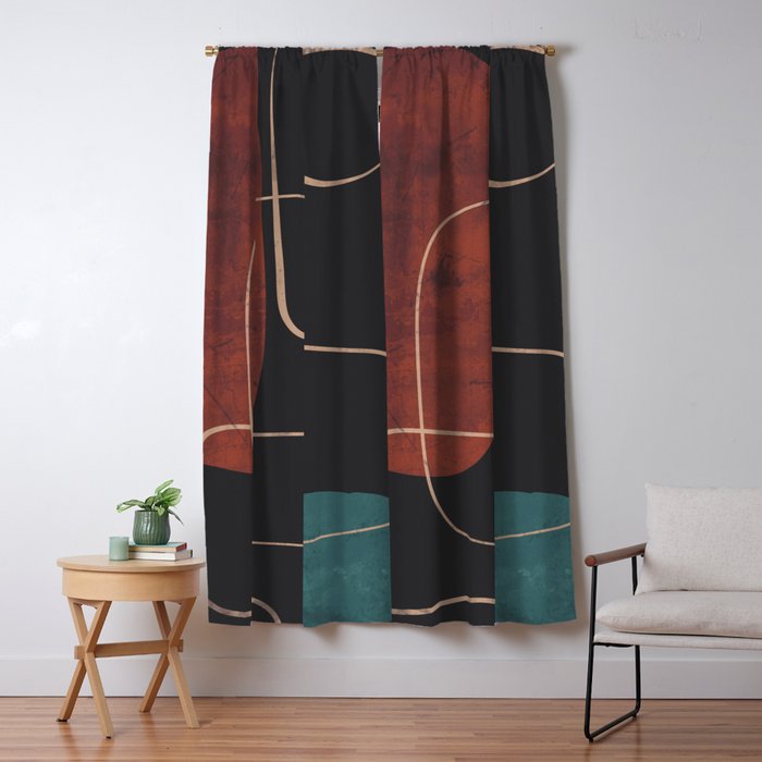 Modern Abstract Art 16 Window Curtain Gallery Image 5