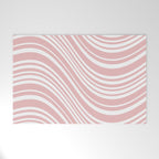 Wavy Stripes XXIX - Blush Pink Welcome Mat Gallery Image 1