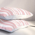Wavy Stripes XXIX - Blush Pink Pillow Sham Gallery Image 3