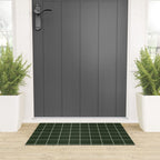 Small Grid Pattern - Deep Green Welcome Mat Gallery Image 3