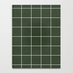 Small Grid Pattern - Deep Green Notebook Gallery Image 4