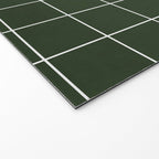 Small Grid Pattern - Deep Green Welcome Mat Gallery Image 2