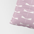 Dragonfly Minimalism XVI Lavender Purple Pillow Sham Gallery Image 4