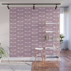 Dragonfly Minimalism XVI Lavender Purple Wall Mural Gallery Image 1