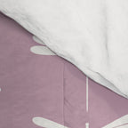 Dragonfly Minimalism XVI Lavender Purple Comforter Gallery Image 4