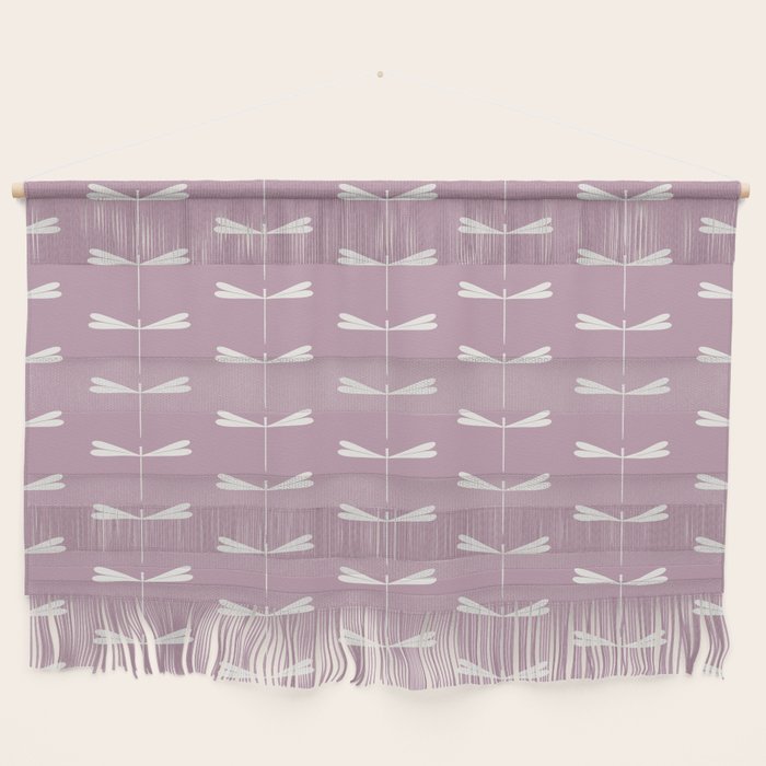 Dragonfly Minimalism XVI Lavender Purple Wall Hanging Gallery Image 1