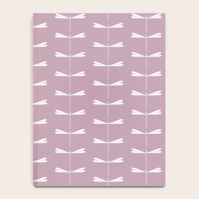 Dragonfly Minimalism XVI Lavender Purple Notebook Gallery Image 4