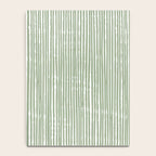 Rustic Abstract Stripes, Sage Green and White Notebook Gallery Image 4