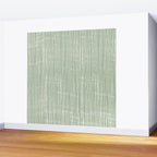 Rustic Abstract Stripes, Sage Green and White Wall Mural Gallery Image 2