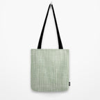 Rustic Abstract Stripes, Sage Green and White Tote Bag Gallery Image 2