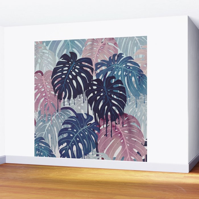 Monstera Melt Wall Mural Gallery Image 2