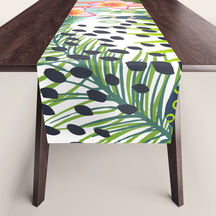 Tropical, Palms, Jungle Prints, Nature Art. Table Runner Gallery Image 1