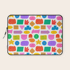 Fun retro sticker quote cartoon pattern Laptop Sleeve Gallery Image 1