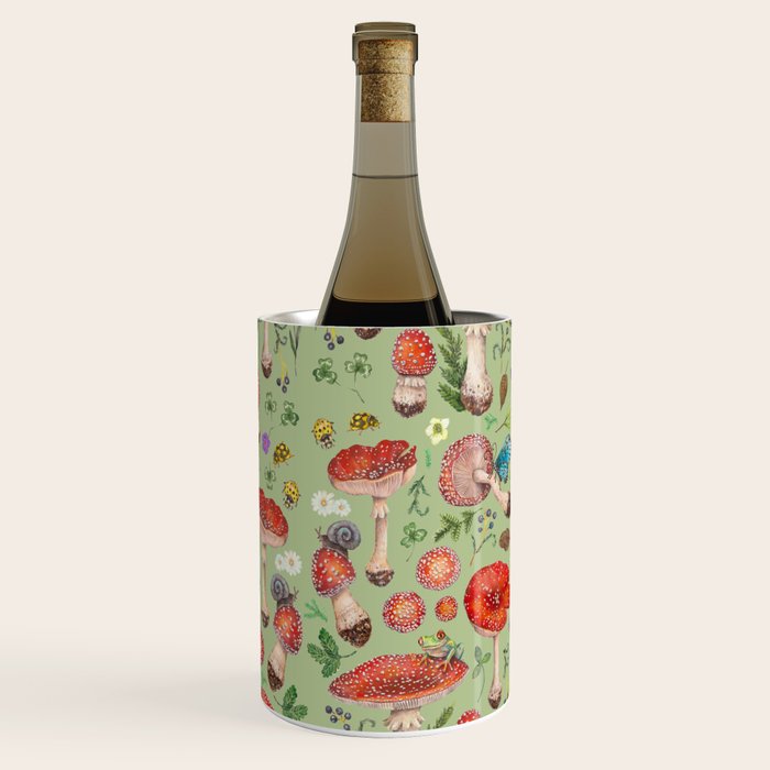 Lovely Red Mushrooms - GreenBG Wine Chiller Gallery Image 1