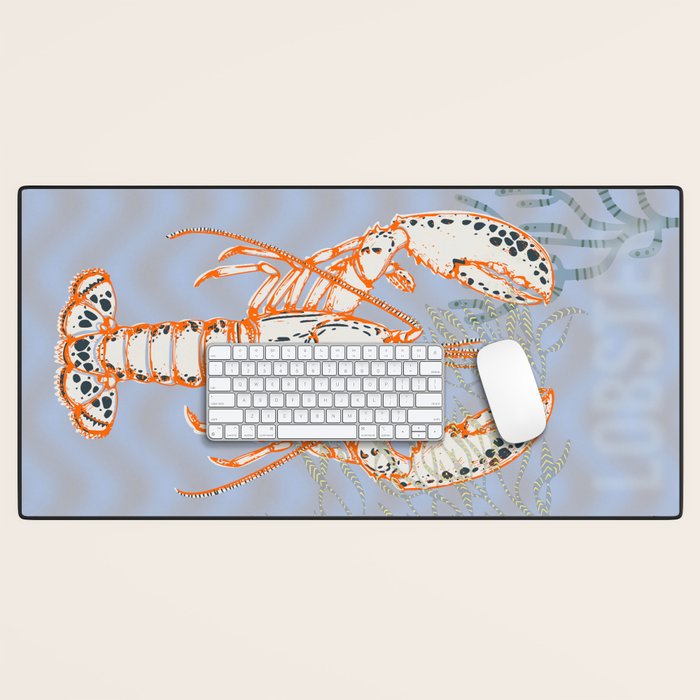 Sea life lobster Neptune's joy Desk Mat Gallery Image 1