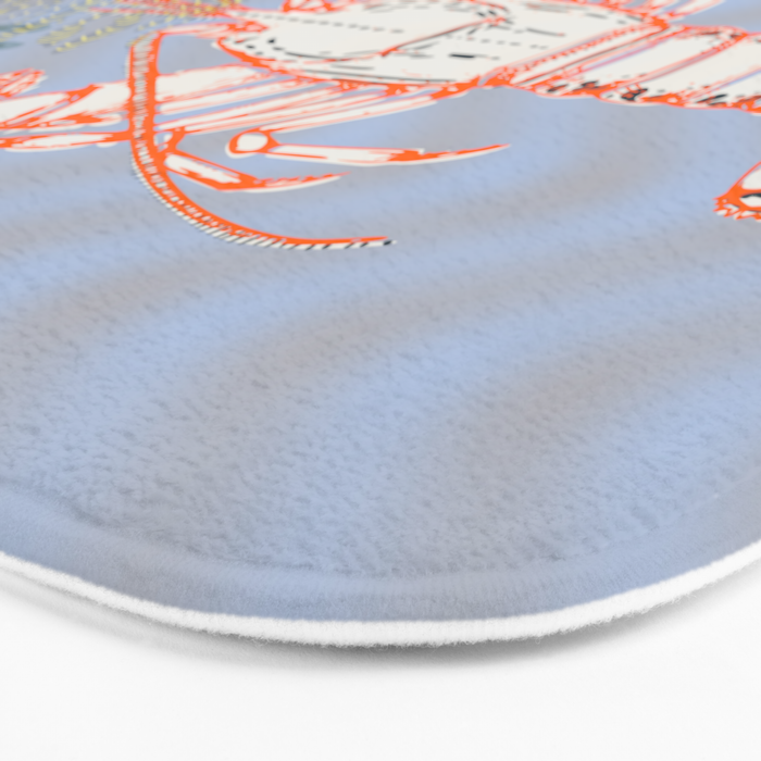 Sea life lobster Neptune's joy Bath Mat Gallery Image 3