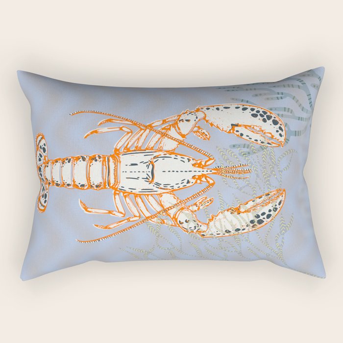 Sea life lobster Neptune's joy Rectangular Pillow Gallery Image 2