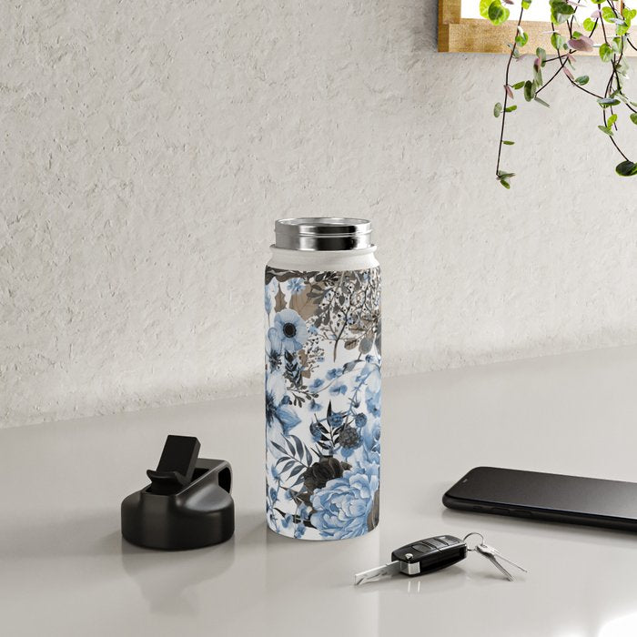 Floral Pattern 4 Water Bottle Gallery Image 4