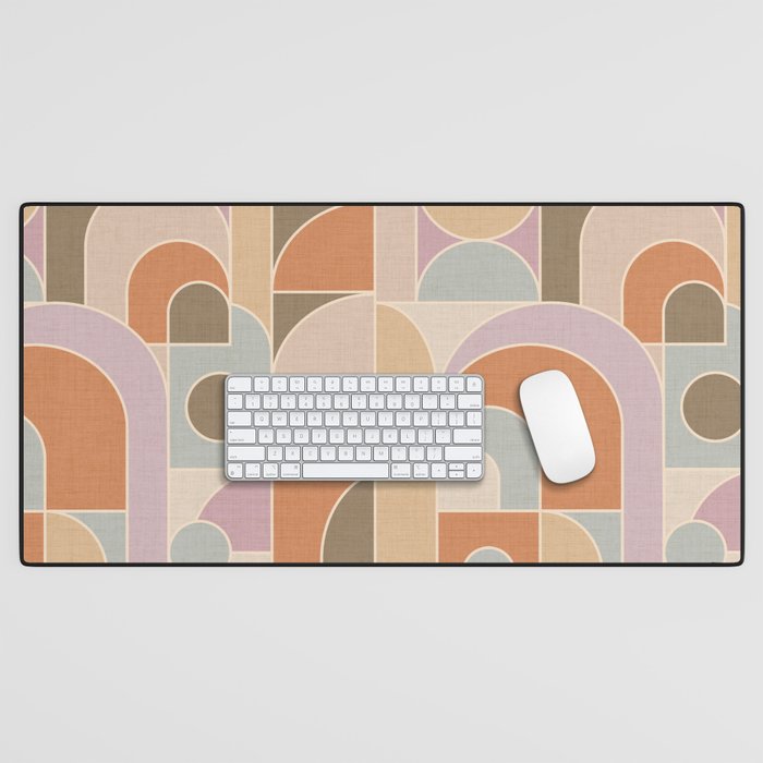Abstract bauhaus Shapes Desk Mat Gallery Image 1