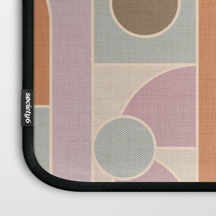 Abstract bauhaus Shapes Laptop Sleeve Gallery Image 3