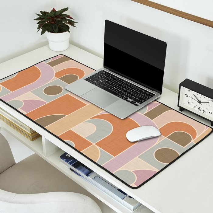 Abstract bauhaus Shapes Desk Mat Gallery Image 2