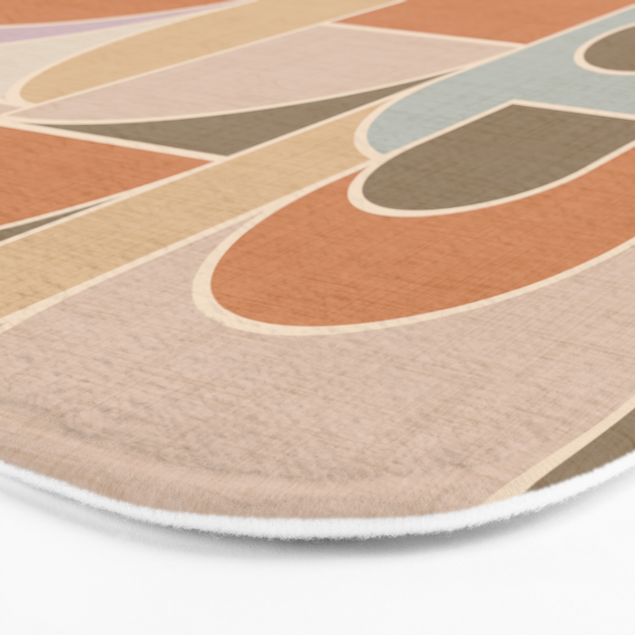 Abstract bauhaus Shapes Bath Mat Gallery Image 3