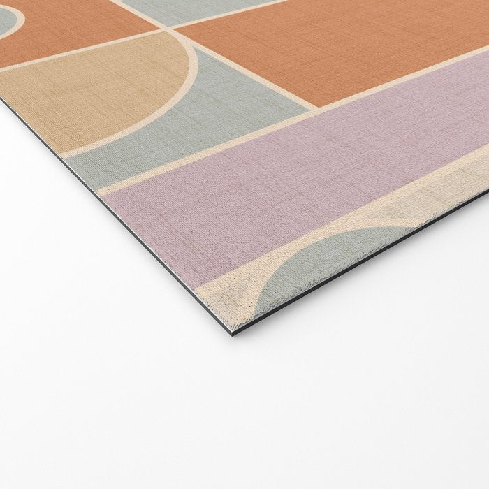 Abstract bauhaus Shapes Welcome Mat Gallery Image 2